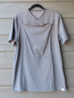 NWOT Lalabu Dad Shirt Gray Size Large